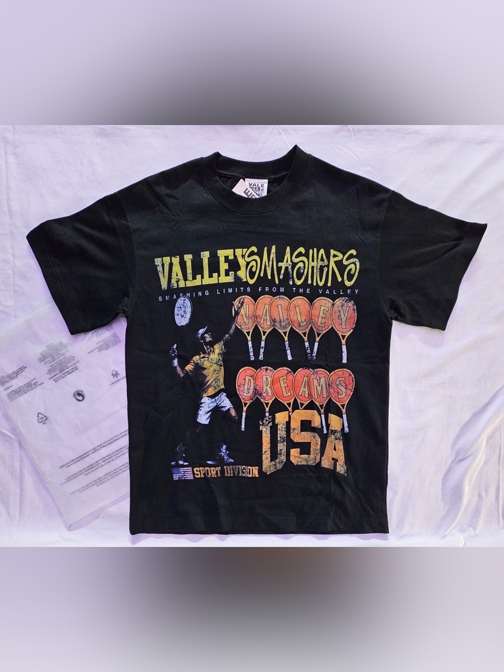 Valley Smashers Black Graphic Tee - Valley Dreams USA